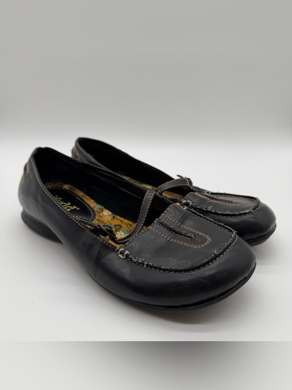 Vintage Mudd Women’s Mary Jane Ballet Flats Black Y2K Cottagecore Grungy Boho 9
